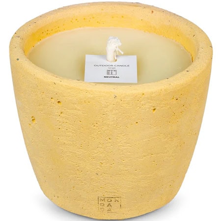 Mondada – Urban outdoor candle L mustard neutraal