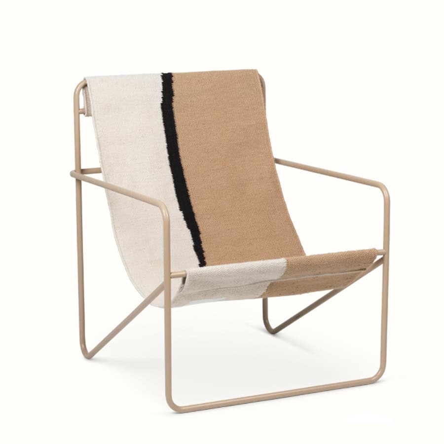 Ferm Living - Desert lounge chair – cashmere/soil